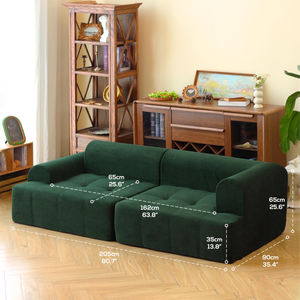Juego de Sofá Seccional Cuadrado Moderno 2026 con Tapicería y Colchón, 80% de Ahorro de Espacio, Muebles Comprimidos para Apartamentos, Centros Comerciales y Villas - Product Image 2