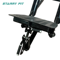 Entraînement équipement de gymnastique en acier Commercial réglable Hack Squat Machine plaque bras et jambes chargés formateur pour la musculation