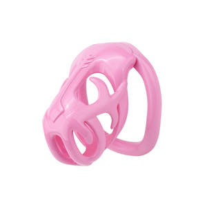 Dispositivo de Castidad Masculino de Plástico Impreso en <span class=keywords><strong>3D</strong></span>, Diseño de Ciervo Rosa Ahuecado, Jaula para Pene, Cinturón de Castidad, Juguetes Sexuales - Product Image 3