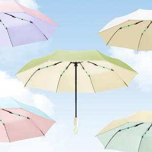 Colección Creativa de Festivales Sombrilla Triple Automática, Sombrilla Personalizable con Pegamento de Color, Regalos de Negocios, Paraguas Soleado Clásico - Product Image 2