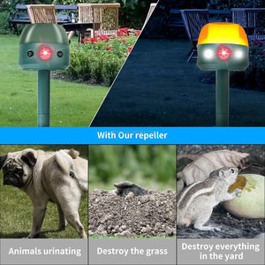 Repelente de animales solar ultrasónico Chingyoo para patio, repelente al aire libre de 5 modos con sensor de movimiento, luz intermitente - Product Image 2