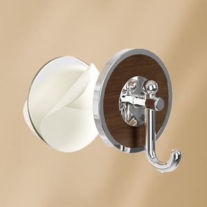 Wood Grain Adhesive Hook J-Shaped Strong Hold Wall Mount For Kitchen Bathroom Door Hooks Traceless No Drill - Product Image 3