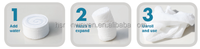 Échantillon Gratuit de Lingettes Non Tissées Jetables Grande Taille, Lingettes Compressées Grande Taille, Serviettes de Visage Compressées