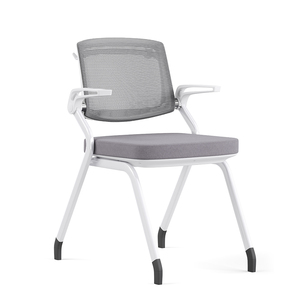 Chaise de bureau empilable en plastique respirant de style moderne pour réunions et formations, chaise de réception visiteur à bas prix, Guangdong - Product Image 1