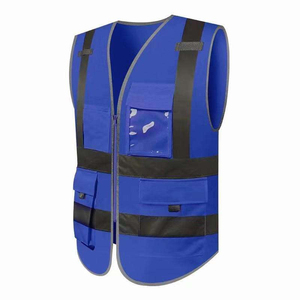 Chaleco de Seguridad Reflectante Ligero de Poliéster 100% al por Mayor para Ingenieros de la Construcción, con Bolsillos, Ropa de Trabajo Fluorescente para la Construcción - Product Image 3