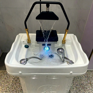 KISEN Lavacabezas Portátil Moderno con Cascada Ajustable para Salón y Spa, Equipo de Lavado de Cabello para Gimnasio - Product Image 1