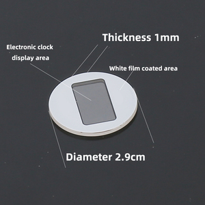 Factory Customized Sapphire Watch Glass with Electronic Clock Display Area 2.9cm Diameter AR AF <b>Coatings</b> Wear/scratch-resistant - Product Image 5