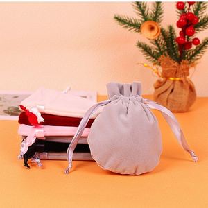 Wholesale Bottom U-Shaped Small Plush Velvet Pouch Recyclable Jewelry Gift Packaging Dust Bag for Watch Necklaces Gemstones - Product Image 5
