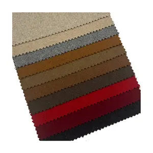 Chaqueta de abrigo de lana de color sólido Traje liso cepillado tejido de una sola cara Tela de poliéster de lana 50%
