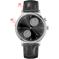 Montre mécanique unique avec mouvement innovant de boîtier de vitesses, mouvement de boîtier de vitesses exquis et durable, montre de poche moderne à boîtier de vitesses