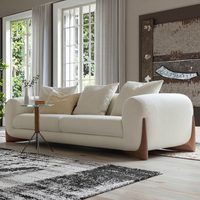 Ensemble de canapés modulaires de luxe pour la maison, design japonais, petit format, en velours, pour hôtel et salon