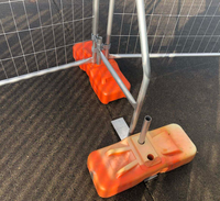 Clôture temporaire australienne en acier galvanisé de haute qualité, anti-escalade, amovible, pour extérieur, avec revêtement en poudre