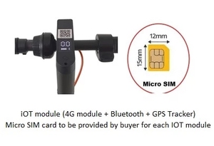 Iki tekerlekli GPS izci uygulaması sunucu yazılımı donanım paylaşımı akıllı elektrikli Scooter kilidi - Product Image 4