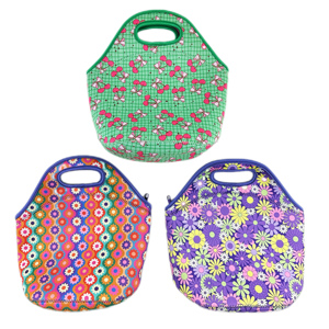 Tùy chỉnh Neoprene Túi ăn trưa cách điện Cooler túi nhiệt và không thấm nước ăn trưa container với thăng hoa Ăn Trưa Tote Túi - Product Image 3