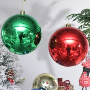 Fabrik großer günstiger Weihnachtsball 20 cm glänzende goldene Farbe für Weihnachtsdekoration individuelle Weihnachtskugel und Baumschmuck