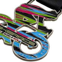 Médaille de récompense sportive personnalisée de fabricant bon marché Médaille de cyclisme souvenir de course de vélo Coupe trophée en alliage de zinc Coulée de métal