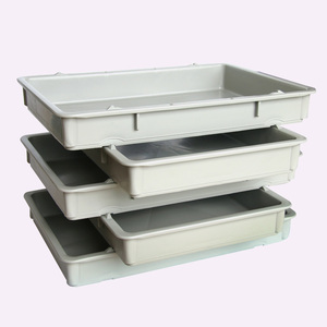 Caja de fermentación de masa restaurante pizza caja de prueba de masa apilable con estantes de exhibición de clip - Product Image 4