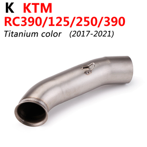 Pour KTM DUKE 390 125 200 250 RC390 17-21 Ans Moto D'échappement Escape Modifié Mi Tuyau de Liaison Avec Catalytique - Product Image 3
