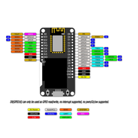 Écran OLED 0,96 pouce Wemos ESP8266 ESP-12F ESP12F CP2102 Carte de développement sans fil Wifi Micro USB 0,96 pouces pour Arduino