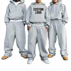 Felpe <span class=keywords><strong>Oversize</strong></span> da Uomo Deep Purple 400 Grammi, Pullover Tinta Unita con Stampa Digitale e Logo Ricamato, Prezzo Competitivo - Product Image 1