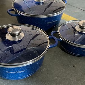 <span class=keywords><strong>Set</strong></span> di 6 Pentole Antiaderenti con Coperchio Casseruola in Granito Grande Pentola per Zuppe Pentola per Pasta - Product Image 3