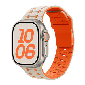 สายนาฬิกาซิลิโคนขายส่งสำหรับ Apple Watch S10 11 46 มม. Ultra 49 มม. SE 44 มม. สายนาฬิกาแบบสปอร์ตสองสี - Product Image 4
