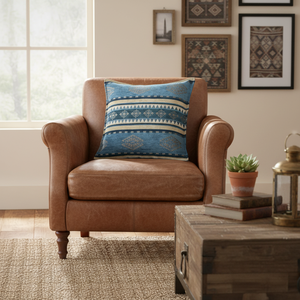 Vintage Kilim Designed Blue Turkish & Ottoman Cushion - Pillow Cover - Product Image 3