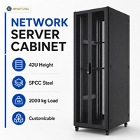 Armoire de serveur réseau professionnelle haute performance 42U 19 pouces, rack sur pied