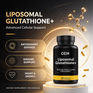 Capsules de glutathion liposomal OEM, 90 unités, avec folate et poivre noir, complément alimentaire - Product Image 3