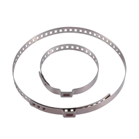 Collier de serrage universel en acier inoxydable SUS304 réglable à une seule oreille pour soufflet CV, métrique, pour applications automobiles