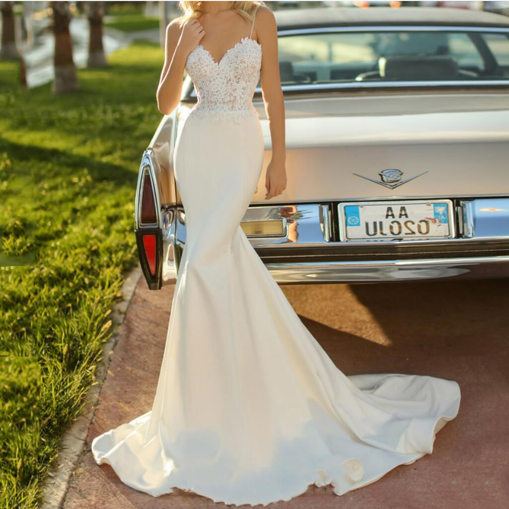 Chiffon Chiffon Mermaid  Sweetheart Neckline, Beaded Pleat Sash, Beach Or Formal  Bride Gown Wedding Dress