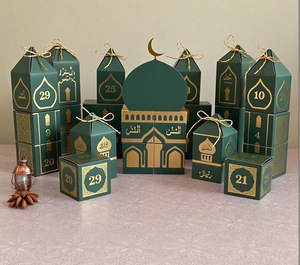 Cajones de cuenta regresiva de 30 días con arte islámico festivo colorido para involucrar a tus hijos en la actividad diaria, regalo de Ramadán, regalo Eid para niños - Product Image 1