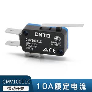 Interrupteurs à micro-limite miniatures CNTD Changde Electric, à réinitialisation automatique, 10A, modèle à bouton-poussoir CMV10011C & CMV101C - Product Image 2
