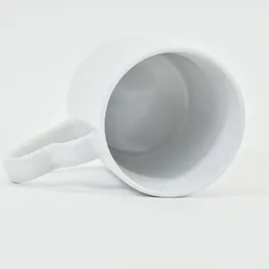 Us Warehouse 350ML 11oz Ceramic Mugs Red Heart Handle Custom Mug Sublimation Ceramic Mug Print LOGO Text Coffee Milk Cups