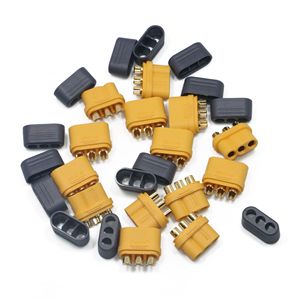 Conector con Cubierta Tipo T Amass MR60, Enchufe de Alimentación para <span class=keywords><strong>Motor</strong></span> de 3 Pines, 30A, Chapado en Oro, para Drones RC UAV, Suministro OEM - Product Image 1