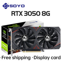 Kartu Grafis Gaming SOYO NVIDIA Geforce RTX 3070 8GB/12G Rtx3060ti RTX3060 RTX3050 Komponen Komputer Kartu Video GPU Desktop