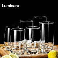 Luminarc Boutique officielle Tasse en verre transparente résistante à la chaleur Logo personnalisé Tasse à boire domestique Lot de 6 coffret cadeau en stock