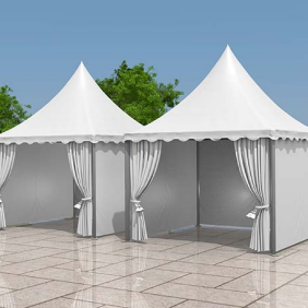 Grands auvents en aluminium résistants de salon commercial de tente de pagode avec le matériel de <span class=keywords><strong>voile</strong></span> de polyester pour des événements extérieurs - Product Image 6