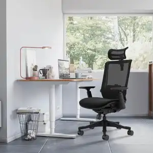 Modern Ergonomic Swivel Office Chair Adjustable Lift Mesh Design Home Office Furniture Featuring Revolving Nylon PU PP Material