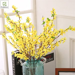 Fleur artificielle de <span class=keywords><strong>Forsythia</strong></span> en soie, jasmin <span class=keywords><strong>d</strong></span>'hiver jaune pour la <span class=keywords><strong>d</strong></span>écoration intérieure - Product Image 6
