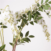 W-A0016 Bunga Wisteria Buatan Simulasi Sentuhan Asli Bunga Wisteria Artifisial untuk Dekorasi Meja Pernikahan
