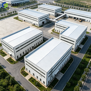Bâtiment d'usine préfabriqué industriel lourd à grande portée, structure en acier modulaire, entrepôt, hangar, charpente - Product Image 1