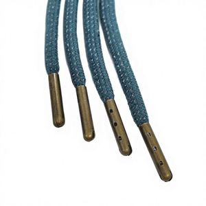 Bright Silk Pattern Peacock Blue Polyester <b>Braided</b> Rope Garment Drawcord Hoodies Pants Waist <b>Accessories</b> - Product Image 2