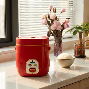 Olla <span class=keywords><strong>Arrocera</strong></span> Eléctrica Pequeña de 1.2L, 220V 50Hz, con Logotipo Personalizado OEM ODM, Mini Cocina para Apartamento, Camping, Oficina, Catering - Product Image 5