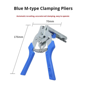 Pince de fixation de ferme avicole outil d'installation pince à reliure pour <span class=keywords><strong>cage</strong></span> d'animal avec clous M - Product Image 2