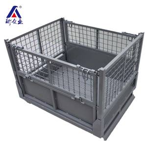 Chine fournisseur pliable palette en acier d'entrepôt <span class=keywords><strong>cage</strong></span> et conteneur en treillis métallique - Product Image 3