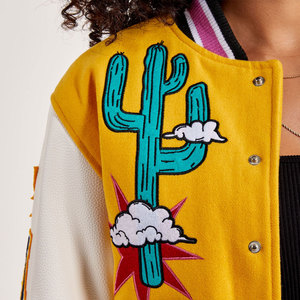 Best Winter Collection <b>Women</b> Varsity <b>Jacket</b> Breathable Canvas Comfortable Casual Wear Quick Dry <b>Lightweight</b> - Product Image 3