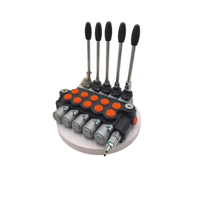 Válvula de Control Direccional Hidráulica Monobloque Manual de Cuatro Vías P40 de 3 Bobinas, 40L/min, 31.5MPa, 24V DC para Maquinaria Agrícola