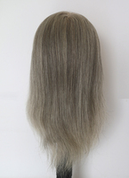 Tête de Mannequin d'Entraînement Bicolore à Prix d'Usine avec Cheveux Humains Réels pour Coiffeur – Poupée d'Entraînement pour la Pratique de la Coupe et du Coiffage