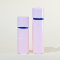 Bouteille à pompe sans air en plastique PP durable et écologique 30ml/50ml/100ml Impression personnalisée pour l'emballage des soins personnels quotidiens